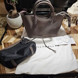 Aallyn Brown Leather Tote Bag